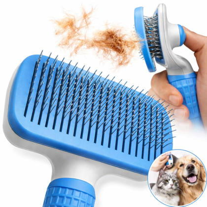 Pet Hair Remover Brush – Effective Shedding Control Gentle Deshedding Comb for Dogs Cats